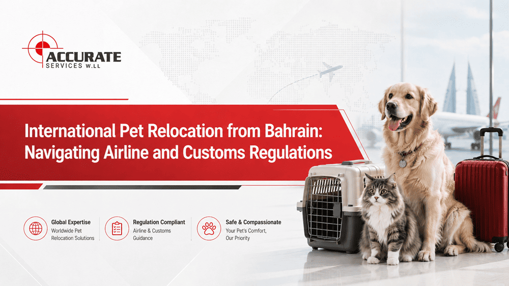 International Pet Relocation from Bahrain: Navigating Airline and Customs Regulations