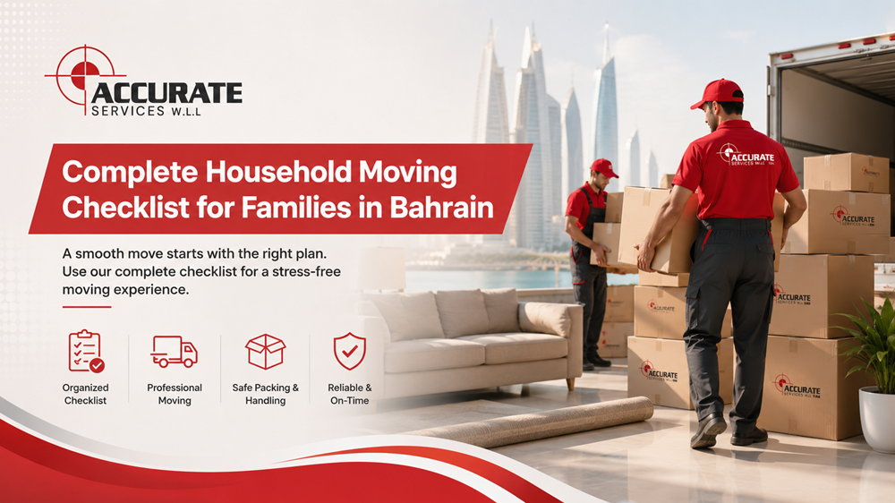 Complete Household Moving Checklist for Families in Bahrain