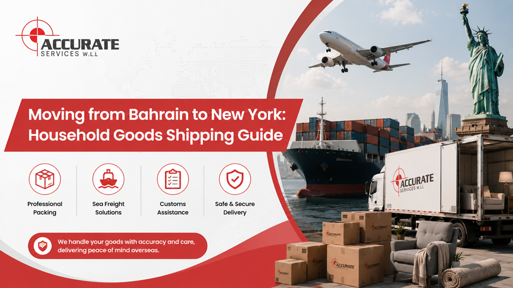 Moving from Bahrain to New York: Household Goods Shipping Guide